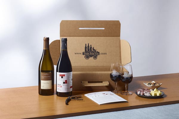 Coffret 2 vins de vignerons indépendants - Trois Fois Vin - Smartbox