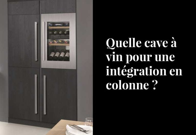 Cave à vin intégrable en colonne comparatif des 6 meilleurs modèles
