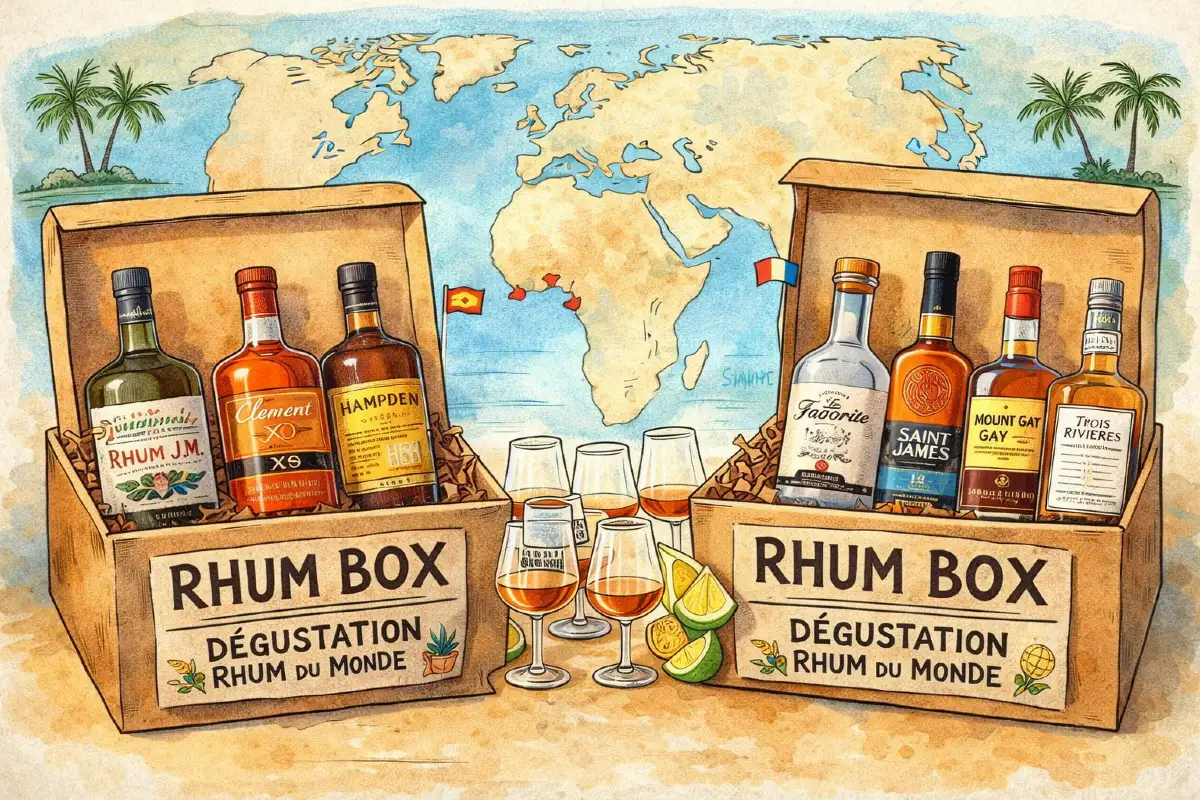 Box de dégustation de rhums du monde