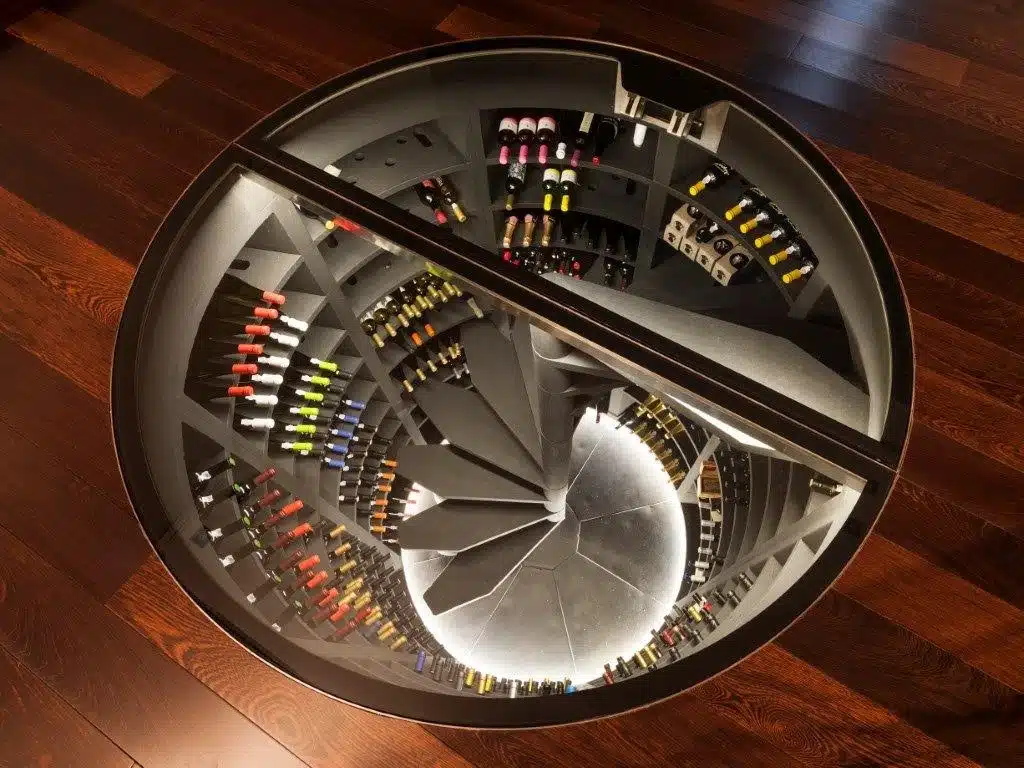 Cave à vin sous-sol avec chassis verre Cavelite – Bordeaux